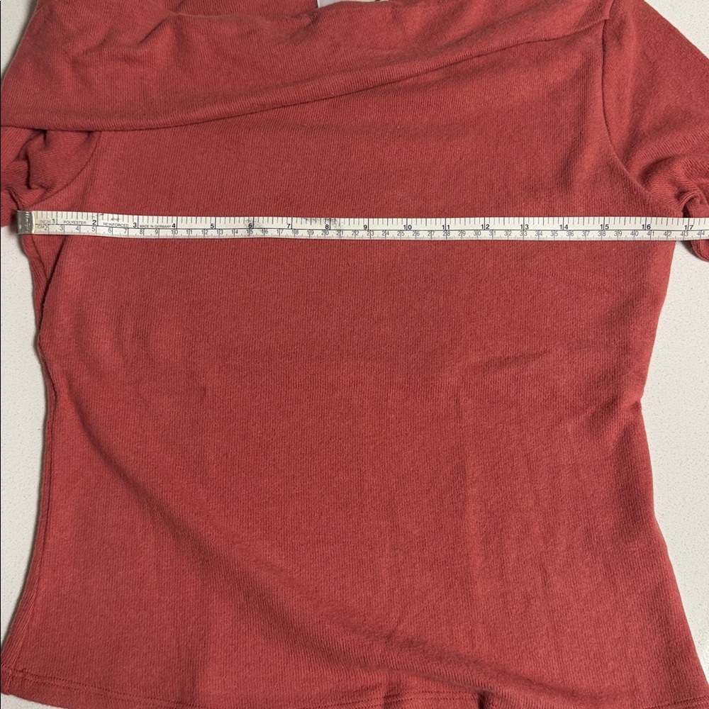 Reformation One-Shoulder Sweater in Rosewood - Picture 13 of 13
